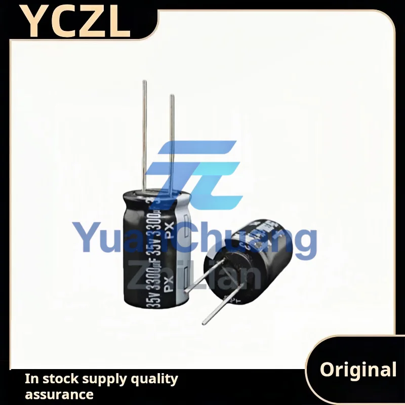 5PCS new original PX 35v3300uF imported electrolytic capacitor volume 16*25
