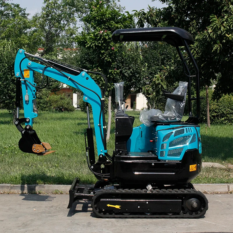 

New excavator digger mini earth-moving machine CE/EPA 1.2ton diesel cheap 0.8ton 1ton with side swing boom retractable track