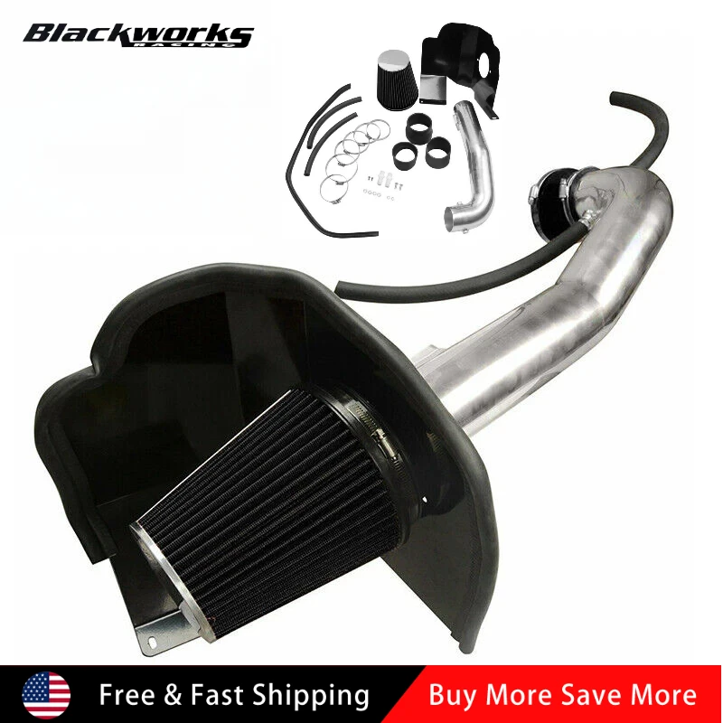 

Cold Air Intake Kit + Heat Shield for 14-19 Chevrolet GMC Cadillac 5.3L 6.2L for 2014-2019 GMC Sierra with 5.3L/6.2L V8 Engine
