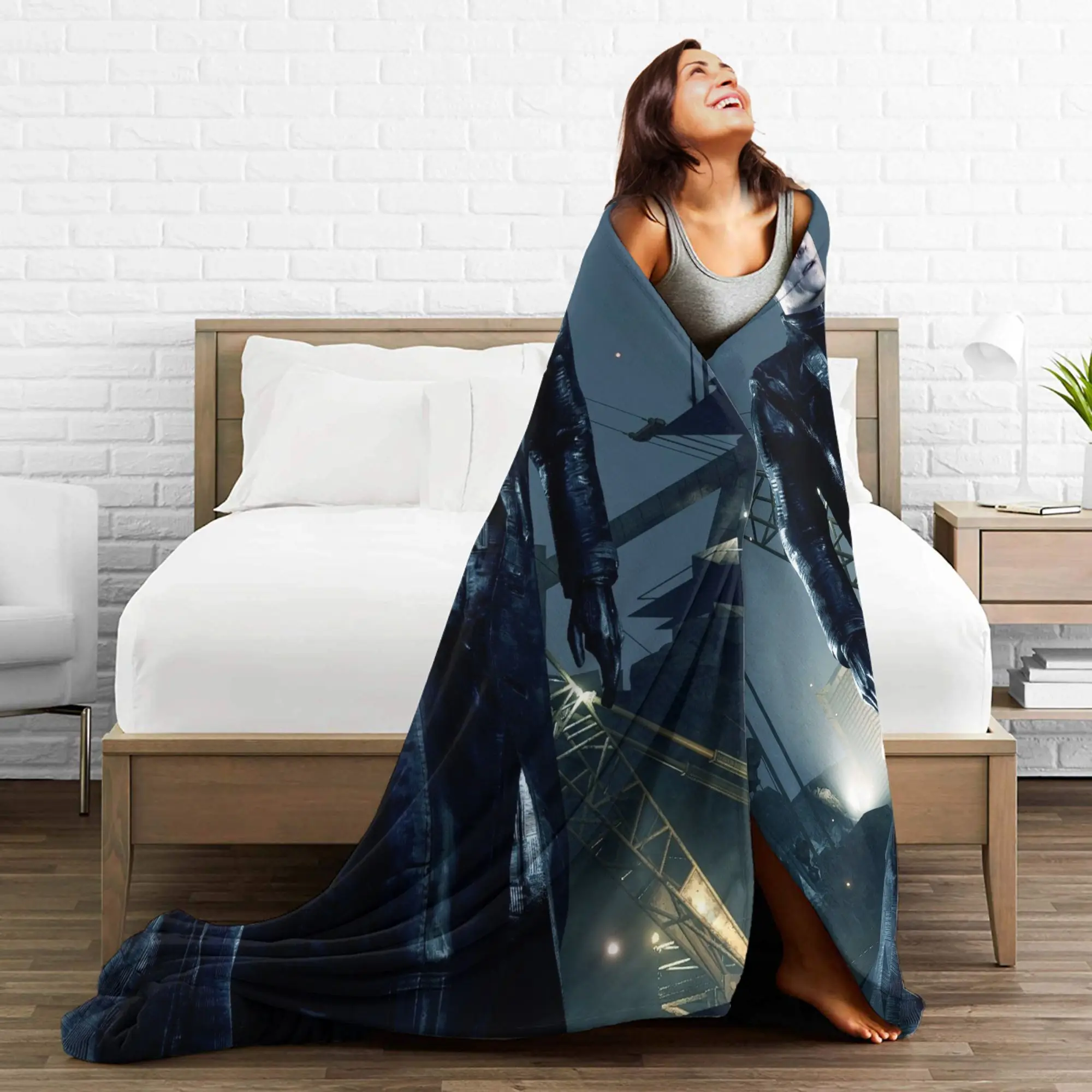 بطانية ألبرت ويسكر بطانيات رمي فائقة النعومة للسرير مقاس 50 × 60 بوصة لحاف متعدد المقاسات #6