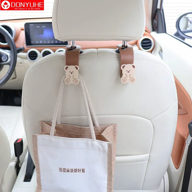 Car Hook Seat Back Small Hook Ins Cute Cartoon Net Red Rear Multi-function Rear Seat Invisible Car