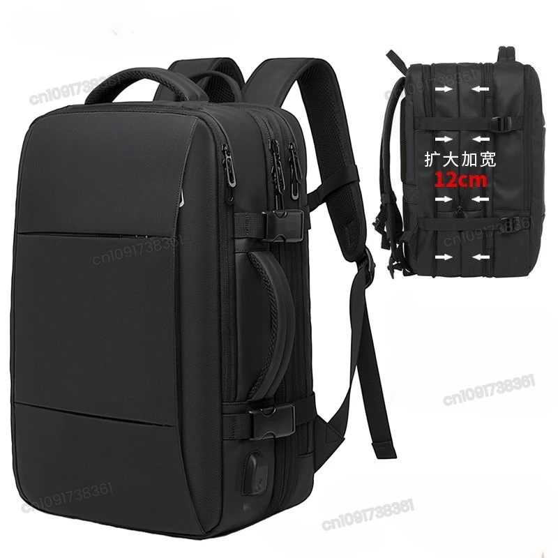 Backpack Male College Student Computer Backpack Male Large Capacity Business Travel Waterproof Expandable Men's Bag