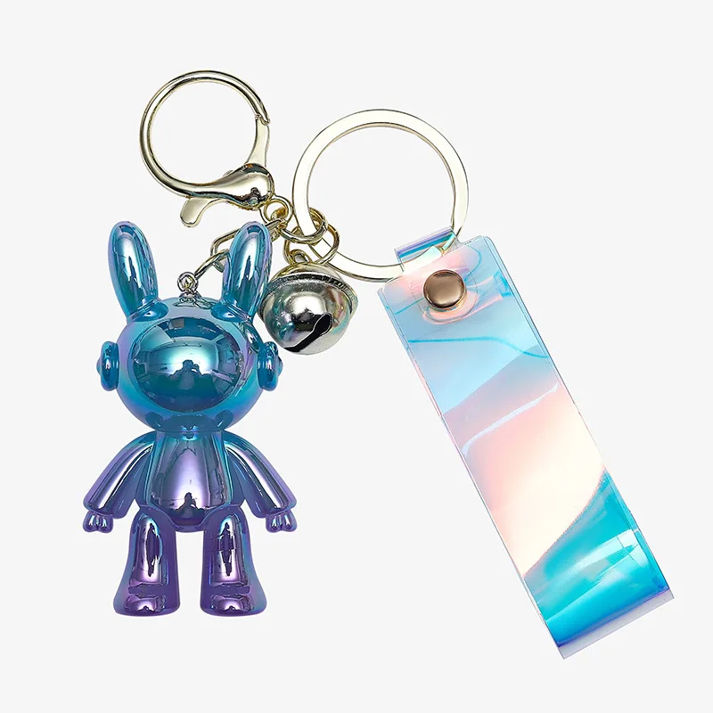 miniso クリスタルキーホルダー、カーバッグ、ペンダント、トレンディでクールなフィギュア、ギフトキーホルダー