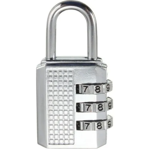 Standard Riverworld Adjustable Long Life Metal 3 Digit Combination Cabinet Soldier Suitcase Security Padlock 25 mm