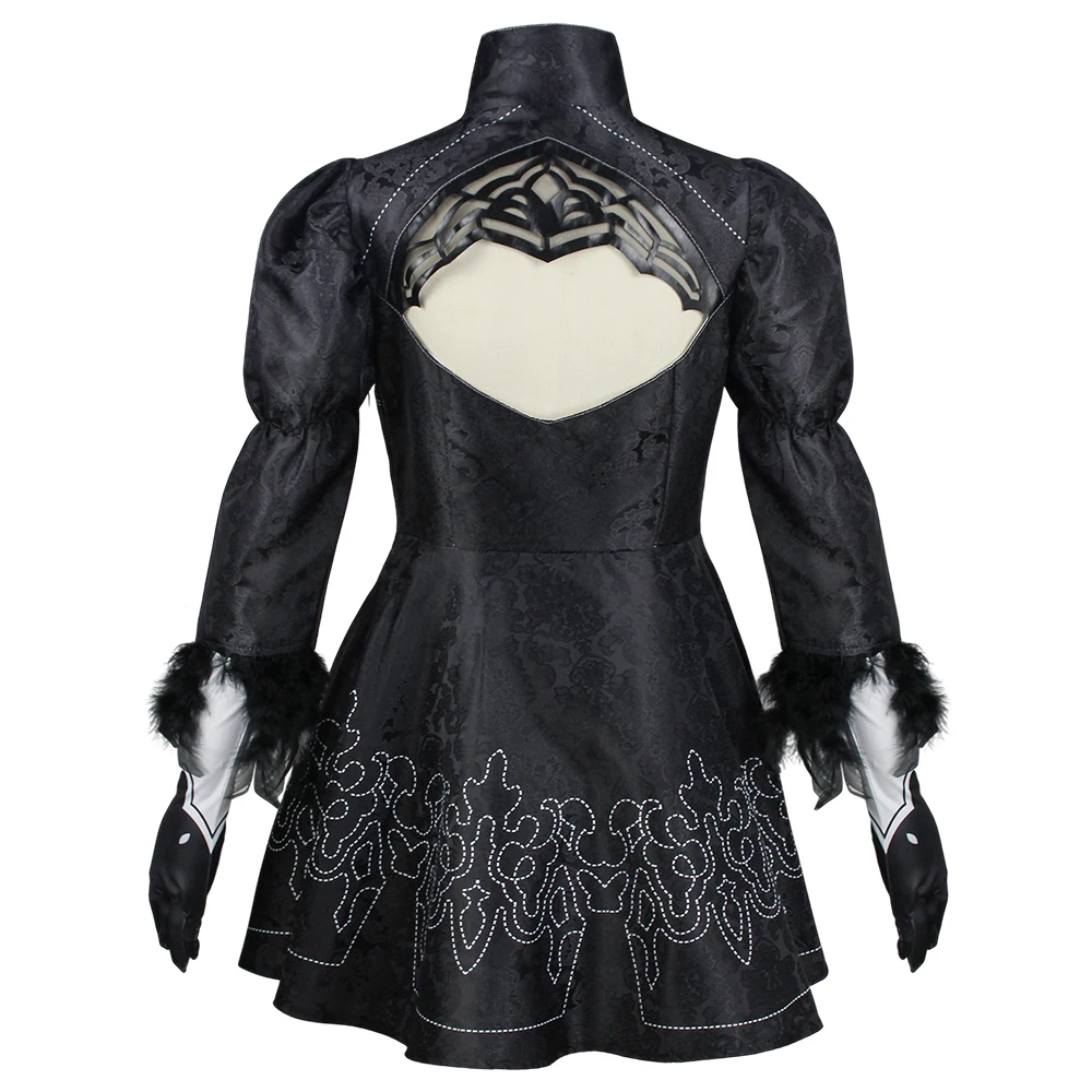 Game NieR Automata Yorha 2B Cosplay Costume Dress 9S Outfit Uniform Adult Men Women Halloween Carnival Suit