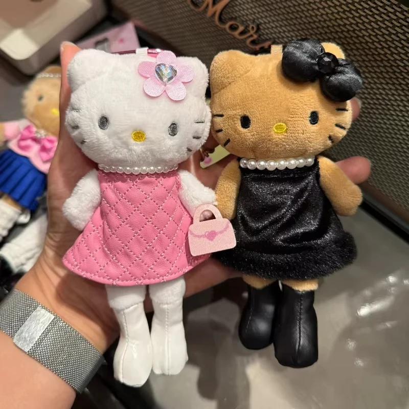 Kawaii Hello Kitty Lange Been Animatie Randapparatuur Cartoon Pop Leuke Pluche Draagbare Decoratie Sleutelhanger Meisjes Geschenken