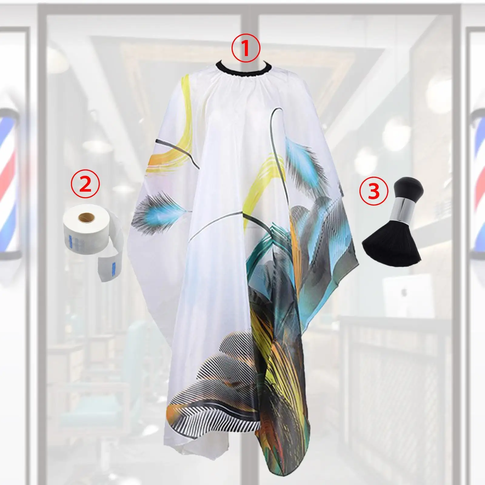 

Накидка для укладки салона, фартук для стрижки волос с парикмахерской шеи