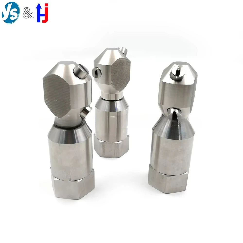 YS Hochwertige rotierende Reinigungsdüse vom Typ 18250, 360-Grad-Rotationssprühkopf-Waschdüse aus Edelstahl