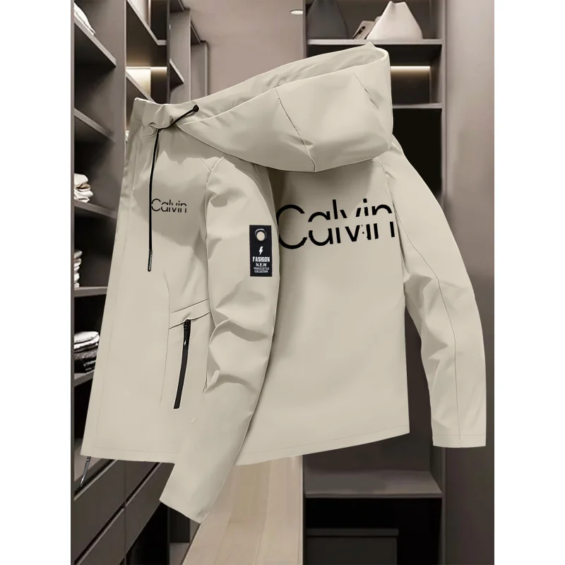 

Новая весенне-осенняя куртка для пар с принтом Calvin. Ветрозащитная куртка для активного отдыха и альпинизма, верхняя одежда для мужчин и женщин.