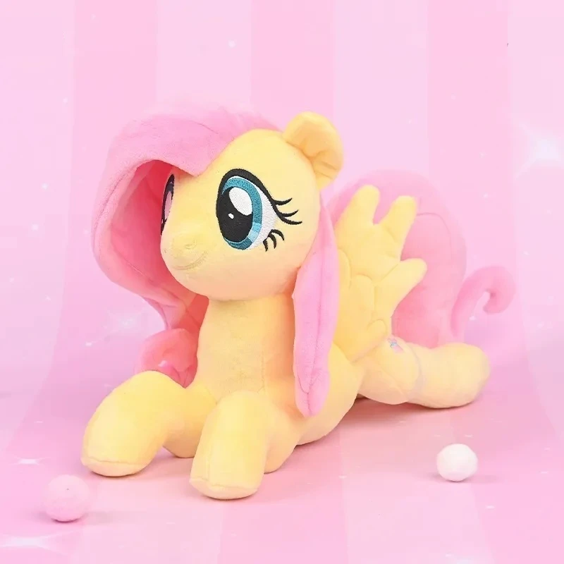My Little Pony-muñeco de peluche de 30cm, prototipo de posición tumbada, muñeco de peluche para niña, almohada para dormir para mascota bonita de celebridad de Internet