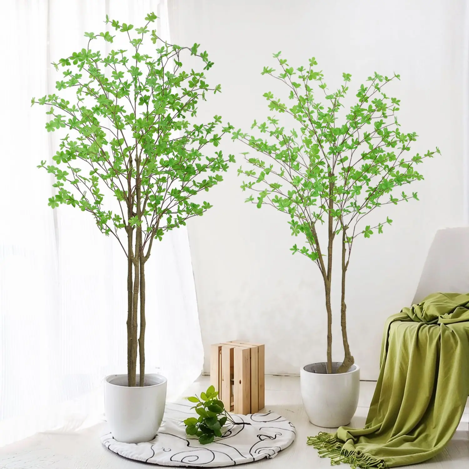 

Simulation of the green plant potted plant living room large floor decoration clothing store landscaping art plant