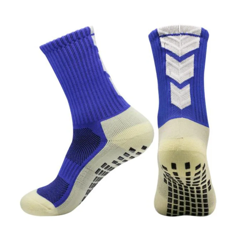 2024 New Men's Soccer Socks Anti Slip Non Slip Grip Pads for Football Basketball Sports Grip Socks