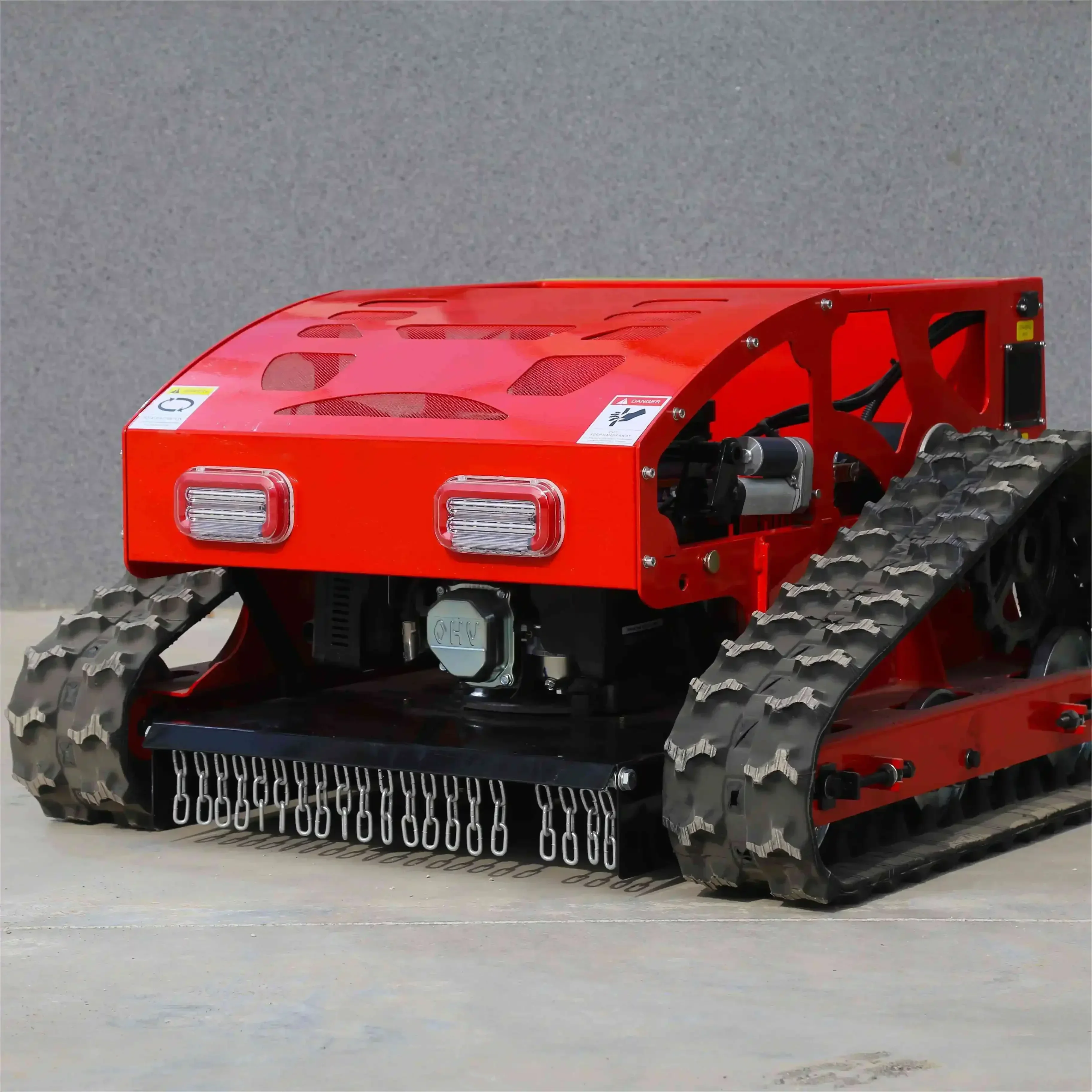 Remote Control Lawn Mower Crawler All Terrain Slope Mowing Machine Tracked Radio Controlled Grass Cutter Robotic Mowers