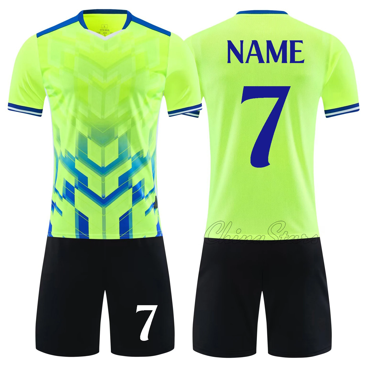 Soccer Team Customized Short Sleeved Youth Football Uniforms College Students Survetement Soccer Kits Men Football Jersey Sets