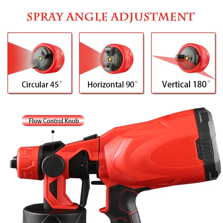Electric Spray Gun High Pressure Automatic Spray Gun Portable Real Stone Paint Latex Paint Handheld Paint Watering Spray Gun