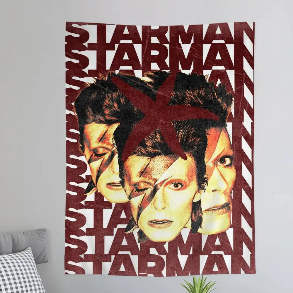 Retro Singer D-David B-Bowie Colorful Tapestry Wall Hanging Cheap Hippie Wall Hanging Bohemian Wall Tapestries Mandala