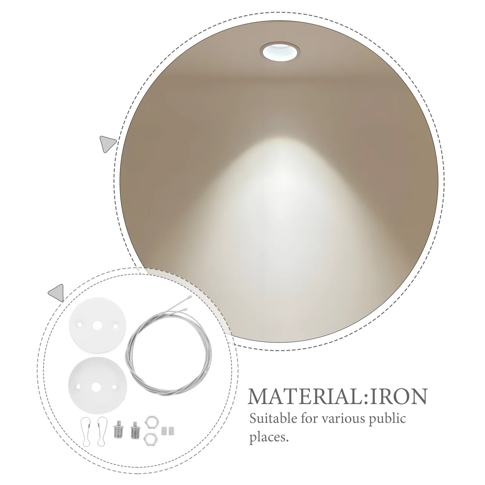 

2 Sets Emergency Exit Light Fixture Hanging Pendant Chain Adjustable For Mall Office Hotel Evacuation Sign Lamp Chains, Light