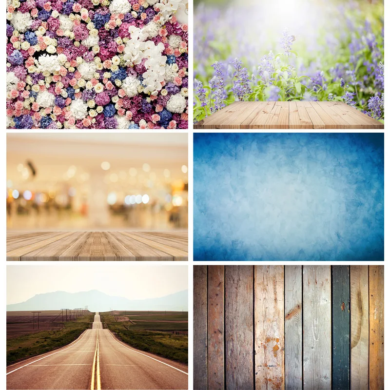 

SHUOZHIKE Art Fabric Photography Backdrops Props Flower Wall Planks Landscape Photo Studio Background 2235 JT-02