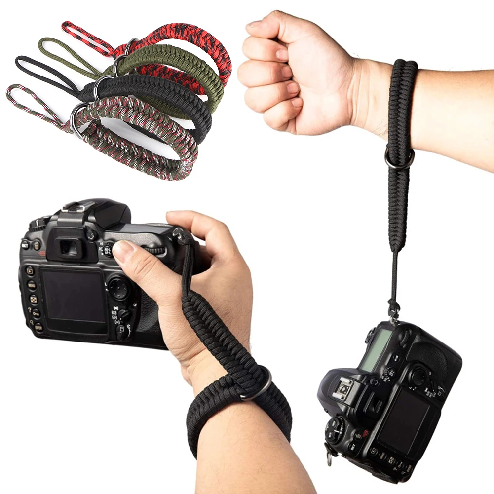 Handmade Woven Camera Hand Strap Adjustable Camera Strap with Safer Connector Hand Strap for Canon Nikon Sony Fuji Leica Olympus