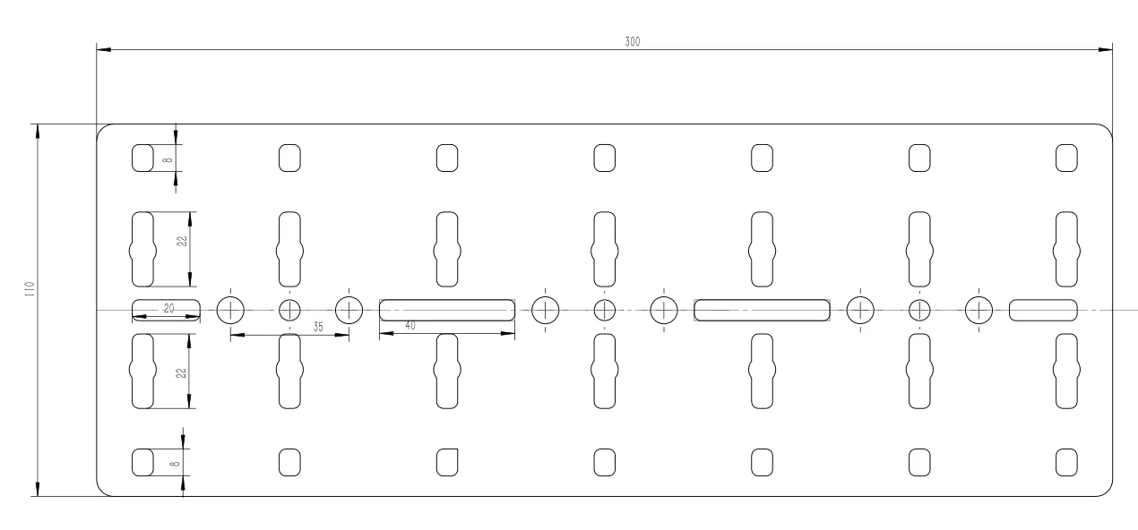 B235 widened D-shaped large platform plate astronomical telescope large gimbal plate dovetail  lossany platform plate