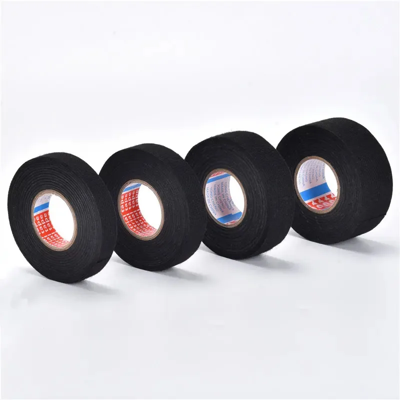 Electrical Insulating Tape Heat Resistant Harness Tape 8/15/19MM Car Cable Harness Wiring Loom Protection Waterproof Tape