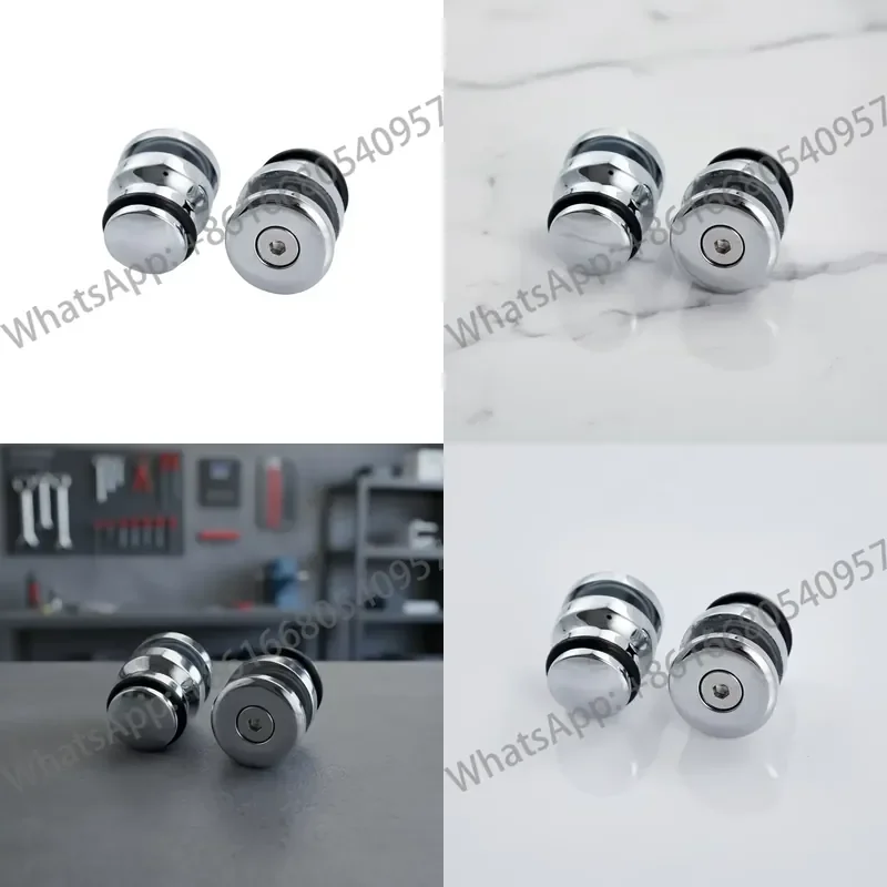 High Standard Shower Room Glass Door Accessories Round Zinc Alloy Sturdy and Durable Bathroom Hardware Accessories