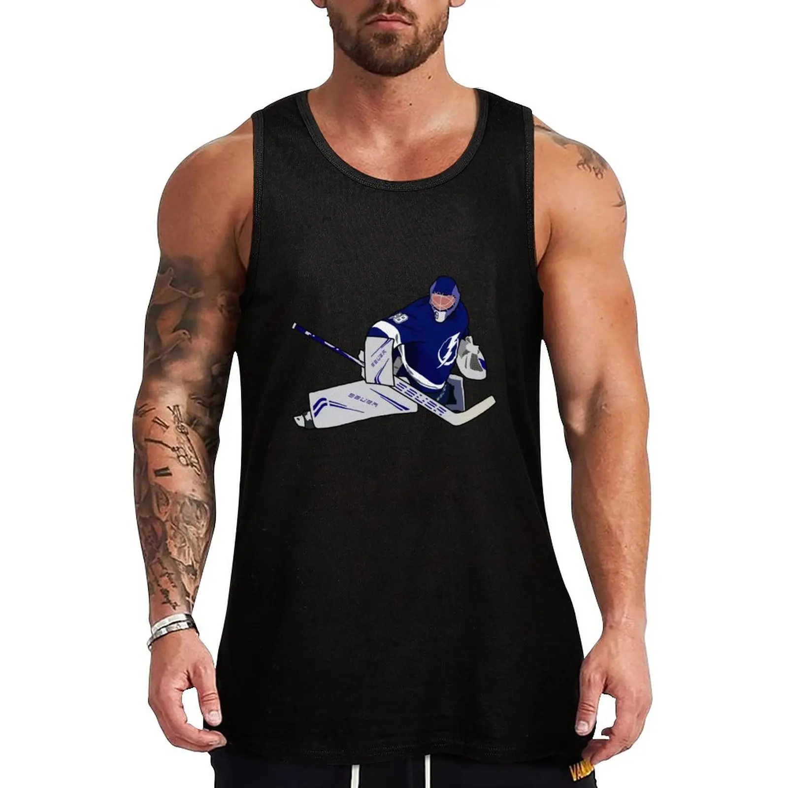 Andrei Vasilevskiy Tank Top Utility Tank Top Workwear Casual Sleeveless Top