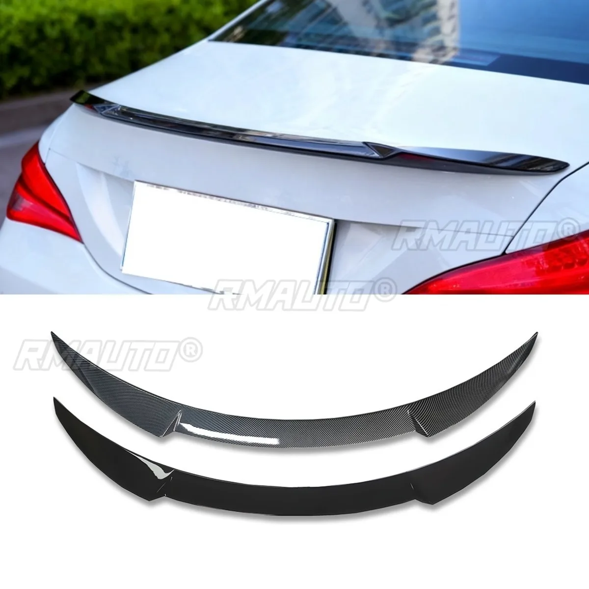 Car Rear Wing Rear Trunk Spoiler Diffuser Protector For Mercedes-Benz CLA220 CLA200 2013-2019 Body Kit Car Accessories
