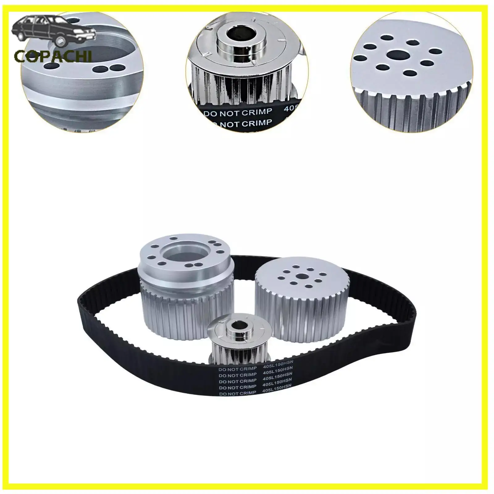 1set Belt Drive Kit with Power Steer Pulley For Holden 253 308 V8 Engine Car Accessories Part Replacement