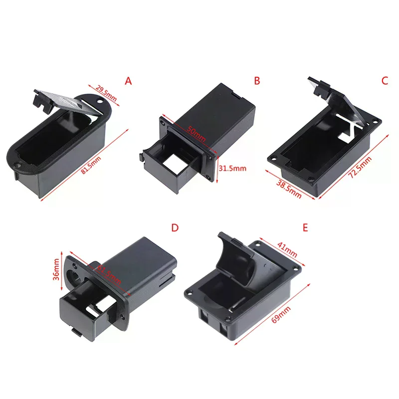 9V Battery Box Holder Case Cover Replacement for Active Bass Guitar Pickup