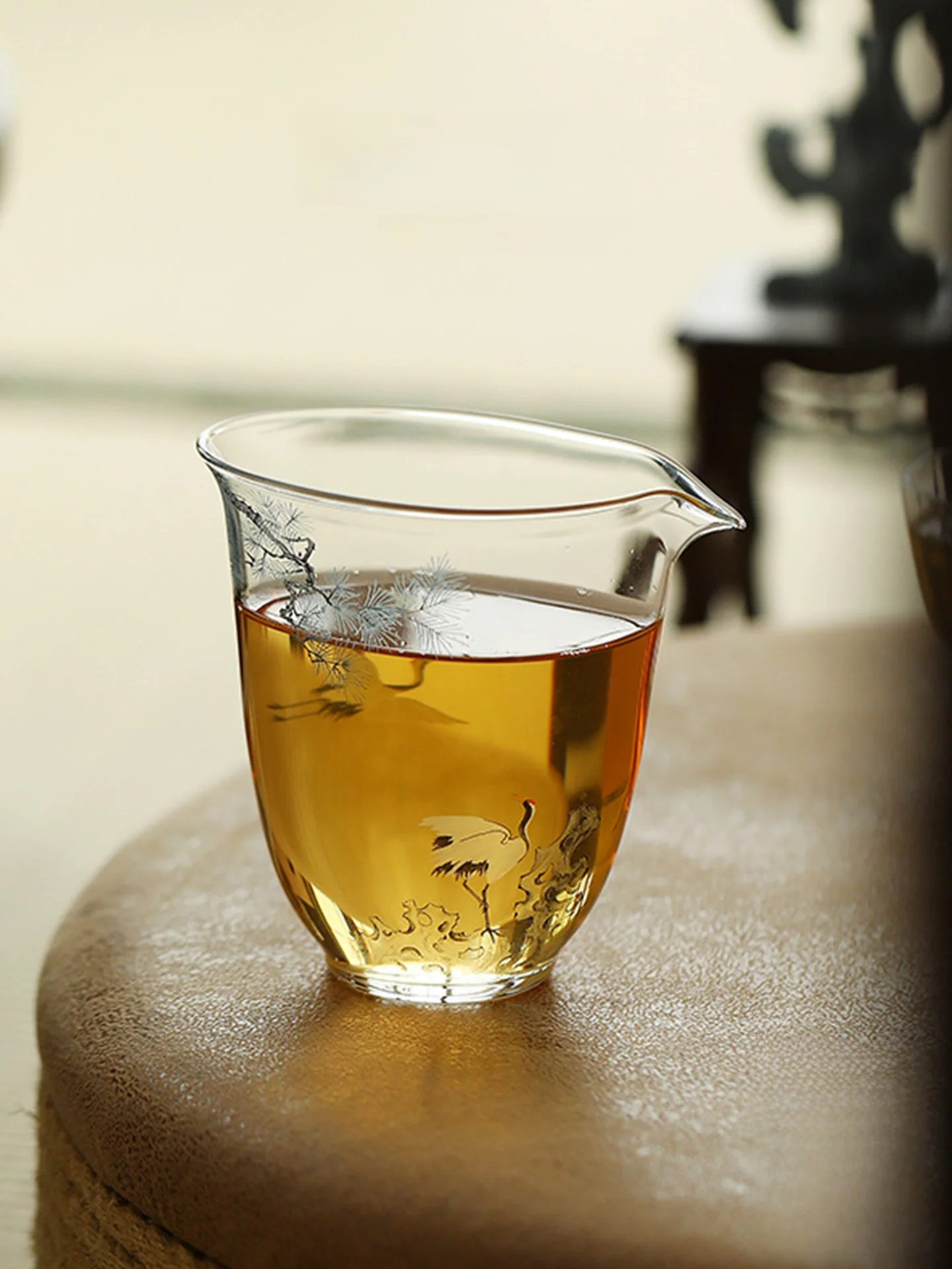 

High Translucent Heat Resistant Glass Gongfu Tea Set JOJOS L PDDon Public Cup Tea Brewing Tool Vintage Sle Handmade Crt