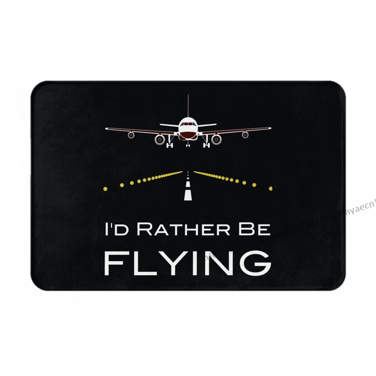 Airplane Lover Anti-Slip Doormat Kitchen Mat I'd Rather Be Flying Airplanes Hallway Carpet Entrance Door Rug Bedroom Decor