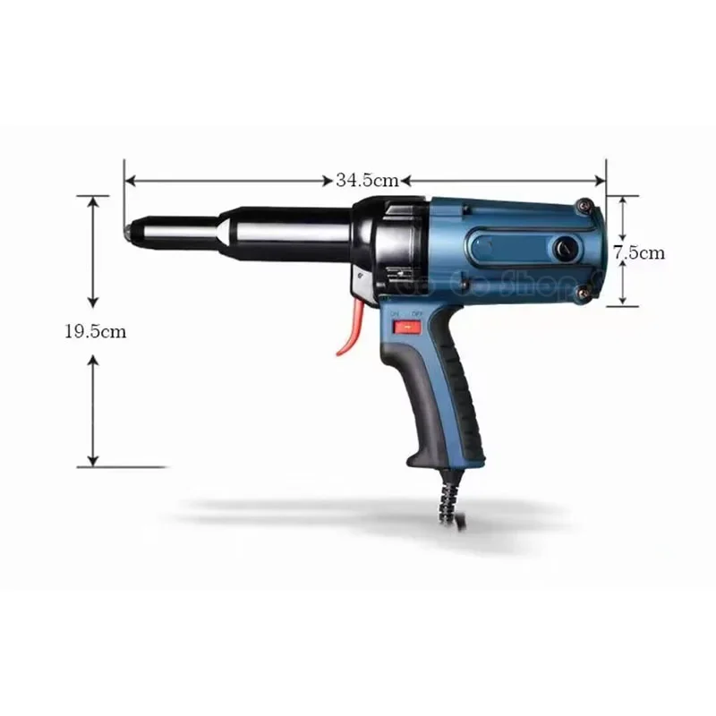 NEUE elektrische Nietpistole Tac500 elektrischer Nagler 220 V elektrischer Nietgerät Möbelnagler 400 W für 3,2-5,0 mm Nieten