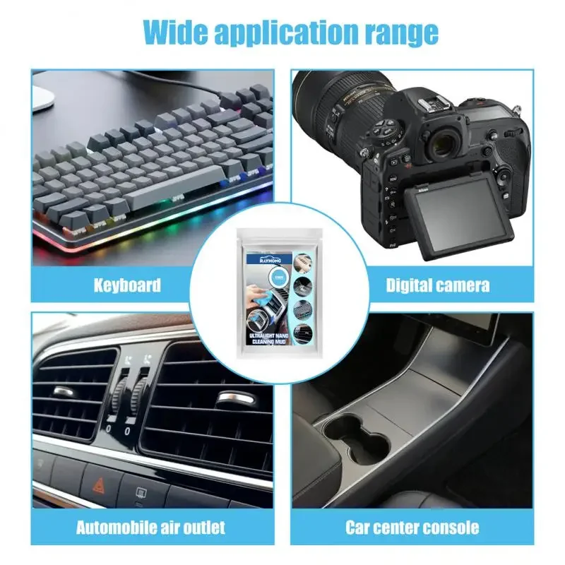 1~15PCS Car Cleaning Gel Reusable Keyboard Cleaner Gel Auto Air Vent Interior Detail Removal Putty Cleaning Keyboard Cleaner For