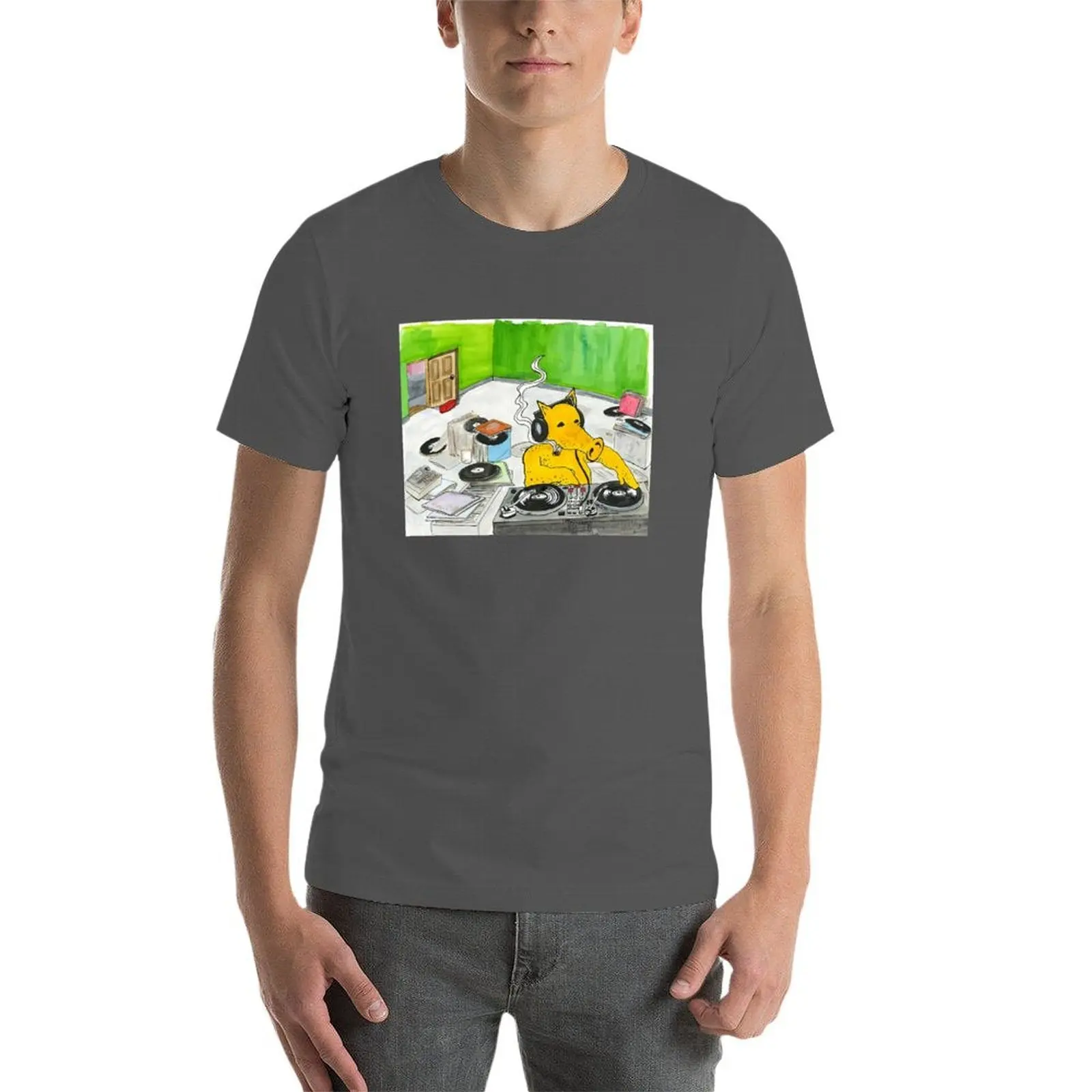 كول كواسيموتو DJ تي شيرت رجل تي شيرت القطن رجل تي شيرت للرجال عادية تي شيرت #4