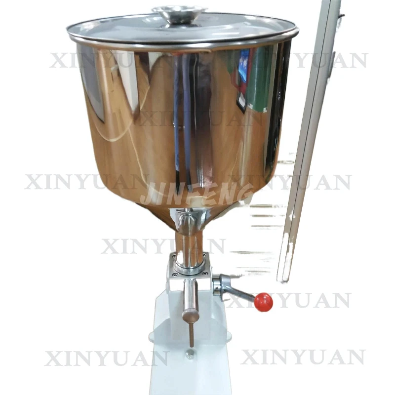 Manual Piston Bottle Filling Machine A03 5-50ml Small for Cosmetic Cream Liquid Detergent Chemical Products