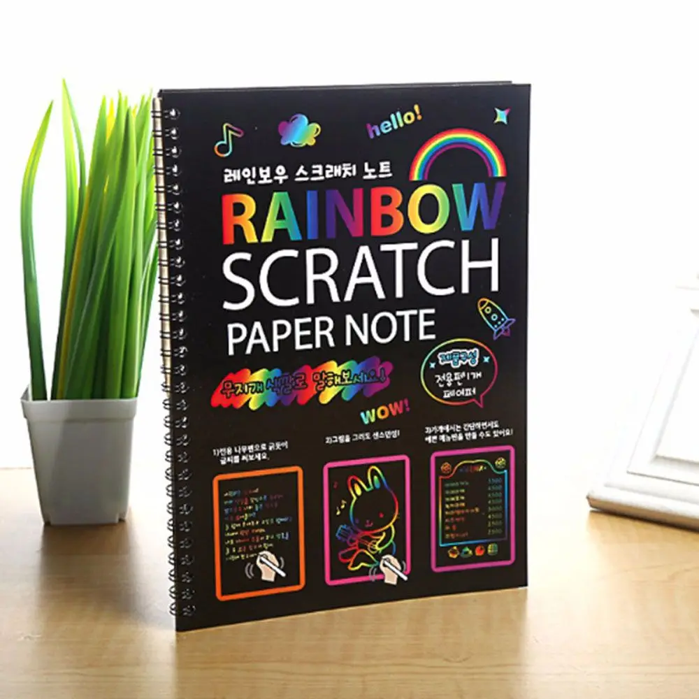 Magic Scratch Doodle Book Notatnik Książki edukacyjne Zabawki dla dzieci Sztuka Malarstwo Papier Scratch Paper Wczesna nauka