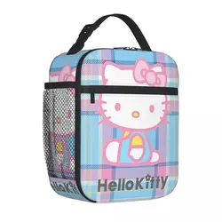 Hello Kitty Kawaii Anime Insulated Lunch Bags Cooler Bag  Lunch Container Leakproof Tote Lunch Box for Men Women Office Picnic