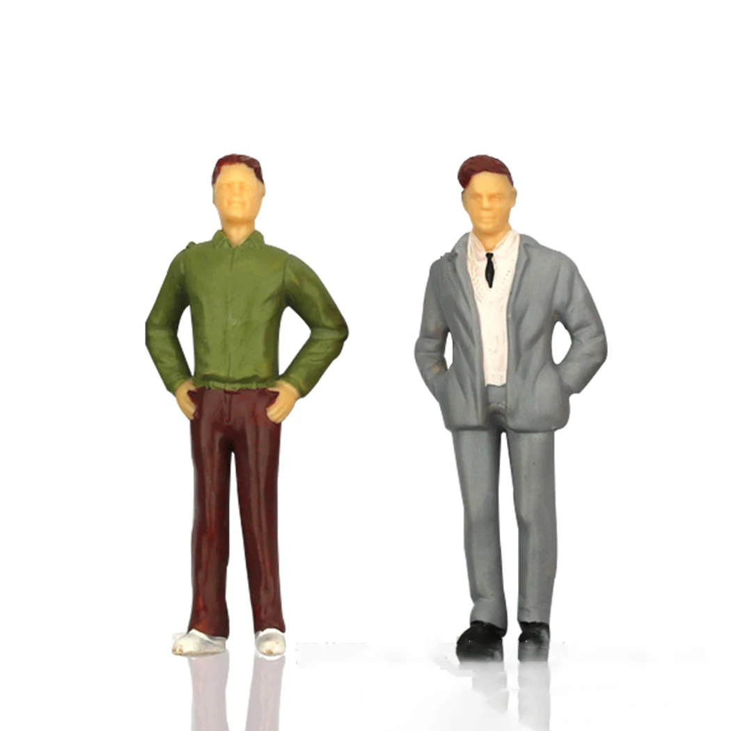 25 Stuks Model Mensen Figuur Gemengde Mensen Model Gesimuleerd Menselijk Model Zandtafel Spoorwegpark Straatpassagier Figuur Model Decor