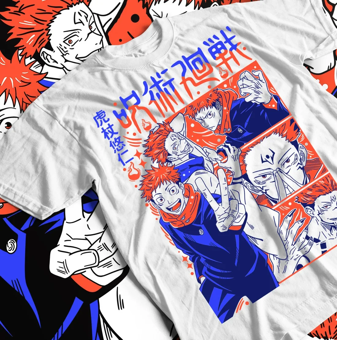 

Jujutsu Kaisen Itadori Yuji T-Shirt Sukuna Gojo Exclusive Gift Shirt All Size