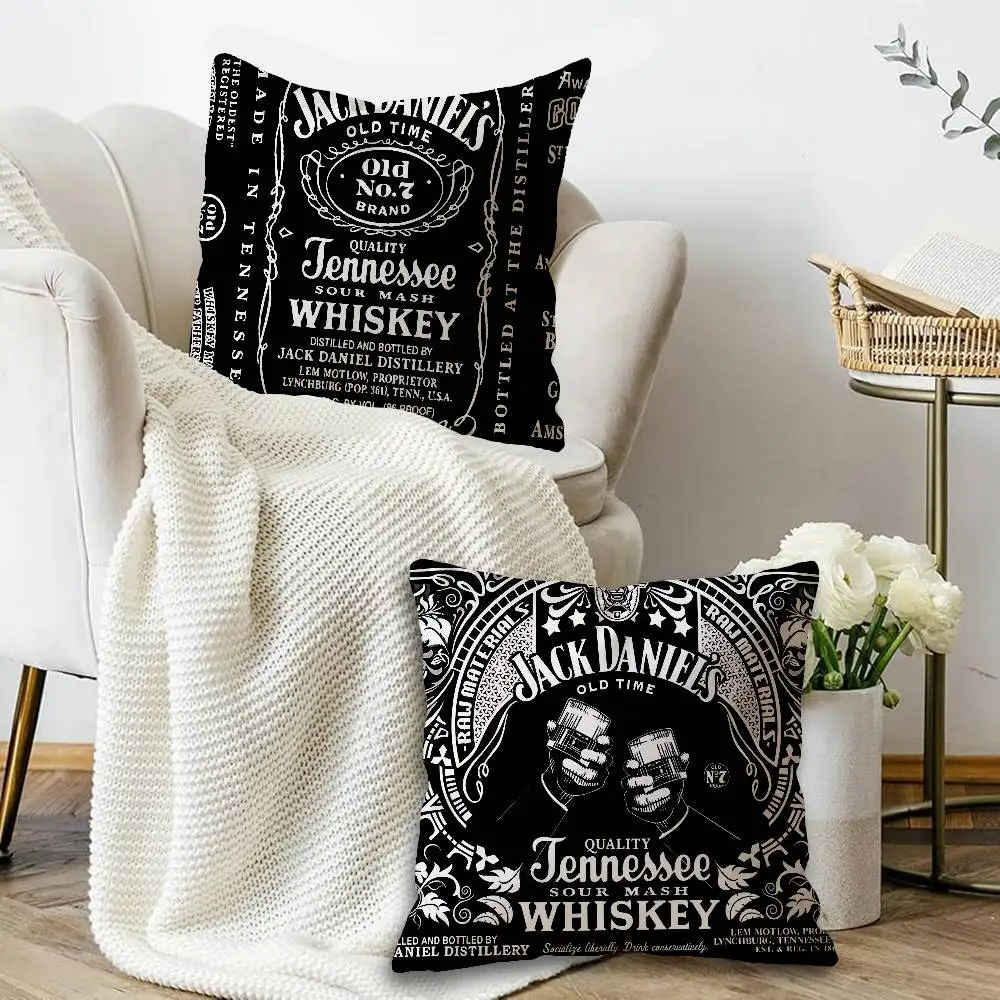 J-Jack D-DanielS Cushion Cover Pillow Cover Decor Pillowcase Printed Cushion Case for Couch