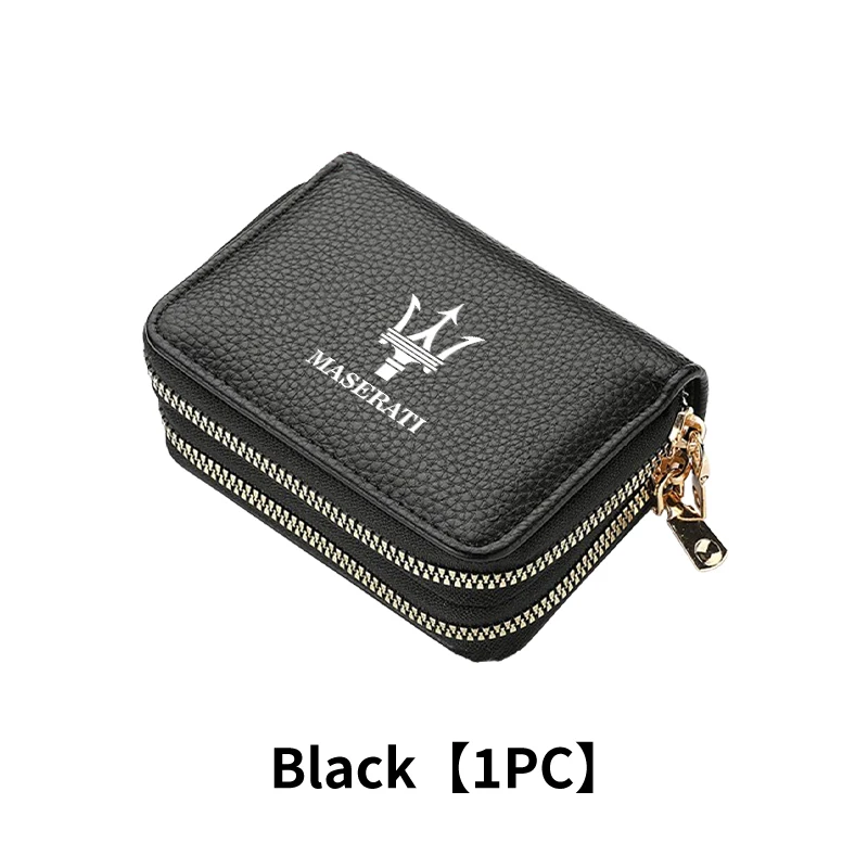 Car Driver Zipper Large Capacity Holder Multifunction Wallet For Maserati Quattroporte Spyder Levante Coupe GranTurismo