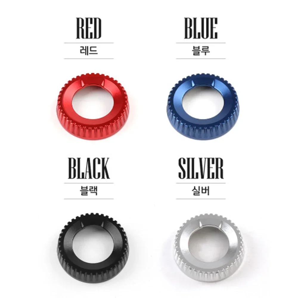 Hot Aluminum Black Red Bule Central Gear Shift Konb Ring Cover Shift Gear Trim For Kia Sportage NQ5 Seltos 2022-2024 - Image 6