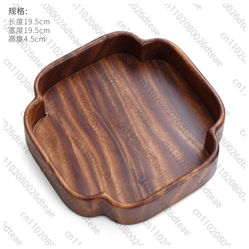 Walnut Nut Tray Tabletop Solid Wood Snacks Dried Fruit Snack Tray New Japanese Snacks Fruit Plate Snacks