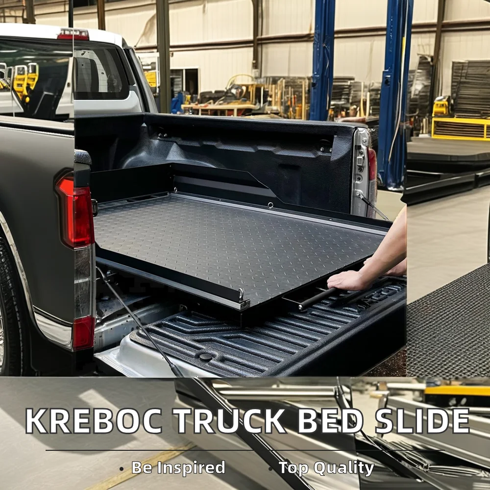 Aluminum Truck Bed Slide for Dodge Ram Custom Pickup Cargo Drawers Slide Tray with Bumper Made in China