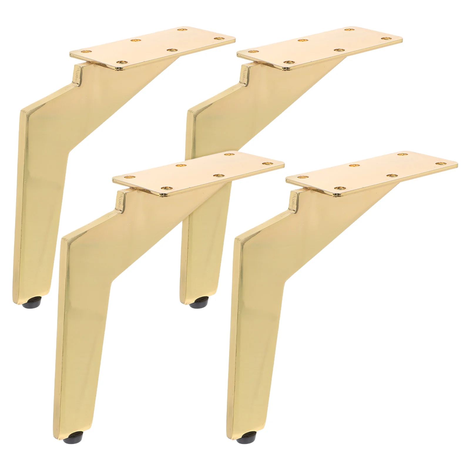 

4 Pcs Furniture Hardware Feet Bed Legs DIY Blade Heavy Couch Replacement Cabinet Cold Rolled Steel Console Table Cold Rolled
