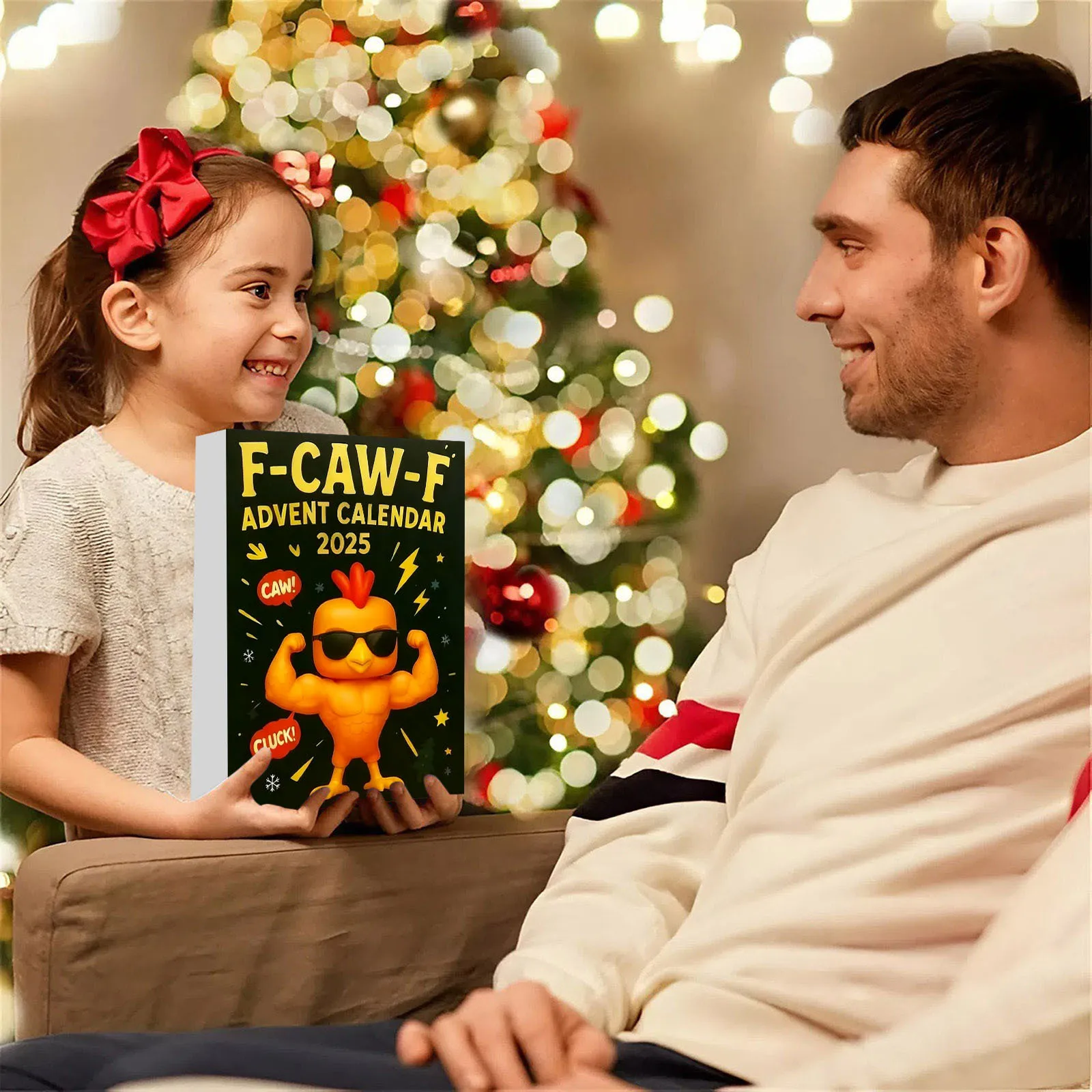 

Рождественский милый куриный орнамент на 2025 год, Адвент-календарь, 24-дневный веселый французский рождественский календарь обратного отсчета, подарки