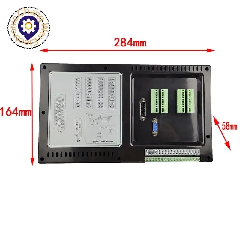 CNC 5-Achsen-RTCP-Offline-USB-Controller SMC5-5-N-N 500 kHz G-Code 7-Zoll-Großbildschirm ersetzt Mach3 Cyclmotion