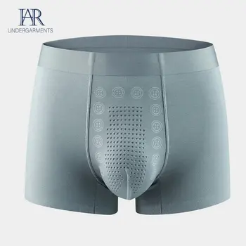 남성용 음이온 항균 모달 팬티, 부드러운 U 볼록 마그네틱 테라피 팬티, 섹시한 통기성 모달 남성 속옷