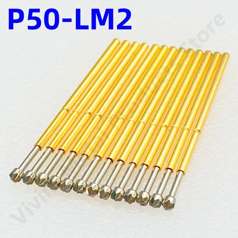 20/100PCS P50-LM2 Spring Test Probe Test Pin Pogo Pin P50-LM Electric ICT FCT PCB Test Tool 0.90/0.68/16.55mm Needle Star Tip